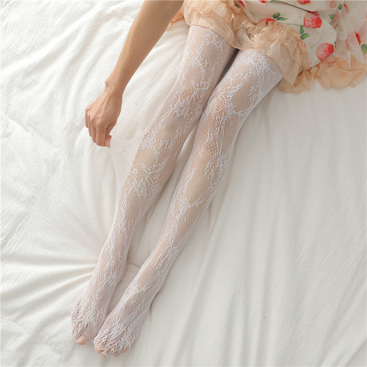 Medias de Malla Fina HANAFUJI - Pantyhose Sedoso Negro - Image 19