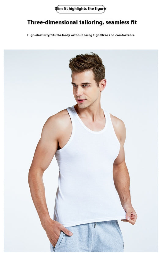 Camiseta Interior Deportiva Slim Fit Transpirable Hombre - Image 45
