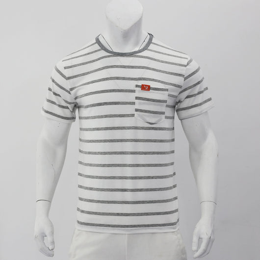 Camiseta Rayada de Manga Corta para Hombre - Comodidad de Verano - Image 19