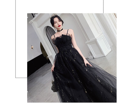 Vestido de Noche Negro Elegante de Diseño Exclusivo - Image 23