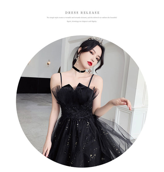 Vestido de Noche Negro Elegante de Diseño Exclusivo - Image 26