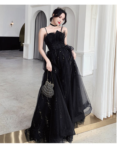 Vestido de Noche Negro Elegante de Diseño Exclusivo - Image 27