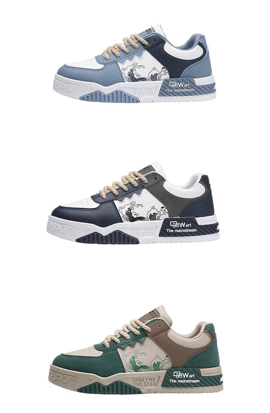 Zapatos Deportivos Casuales de Cuero con Plataforma Elevadora para Hombre - Image 8
