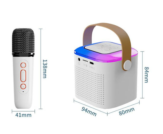 Equipo de Karaoke Bluetooth con Micrófono Inalámbrico Dual y Luces RGB - Image 10