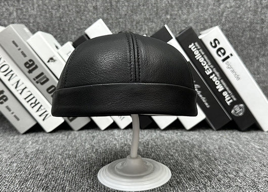 Gorro de Cuero Oveja Abovedado para Otoño e Invierno - Image 27