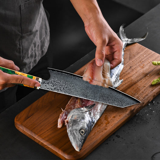 Cuchillo de Chef Acero Damasco Profesional - Image 8
