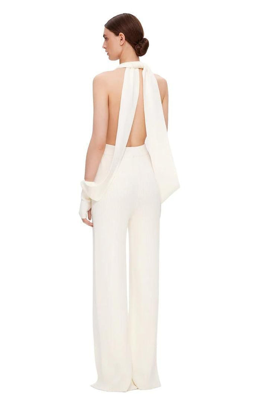 Jumpsuit Elegante sin Espalda con Escote en V y Abertura Lateral - Image 20