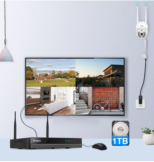 Sistema de Vigilancia Inalámbrico 360° 5MP con Visión Nocturna a Color Completo - Image 35