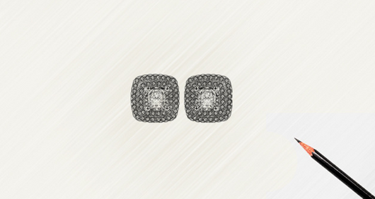 Aretes de Zirconia Cuadrados con Brillo Diamante - Image 10