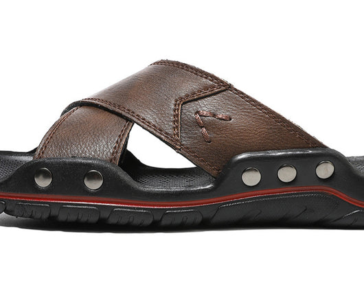 Pantuflas Cómodas para Hombre en Cuero Genuino - Image 7
