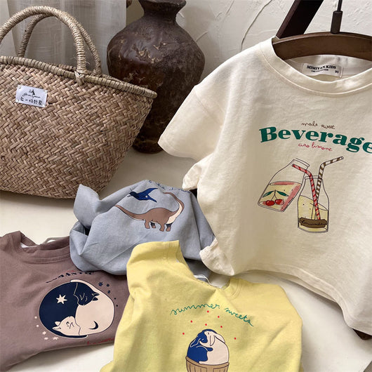Camiseta Infantil Estampado Dibujos Animados Cuello Redondo - Image 35