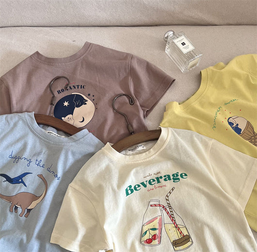 Camiseta Infantil Estampado Dibujos Animados Cuello Redondo - Image 38
