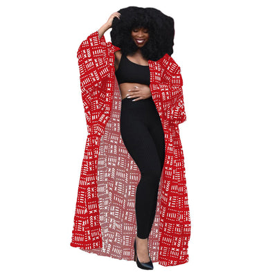 Cardigan Largo Estampado Holgado de Diseño Versátil - Image 13