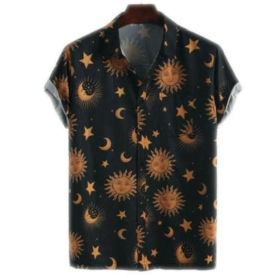 Camisa Casual Estampada para Hombre - Perfecta para Vacaciones de Verano - Image 6