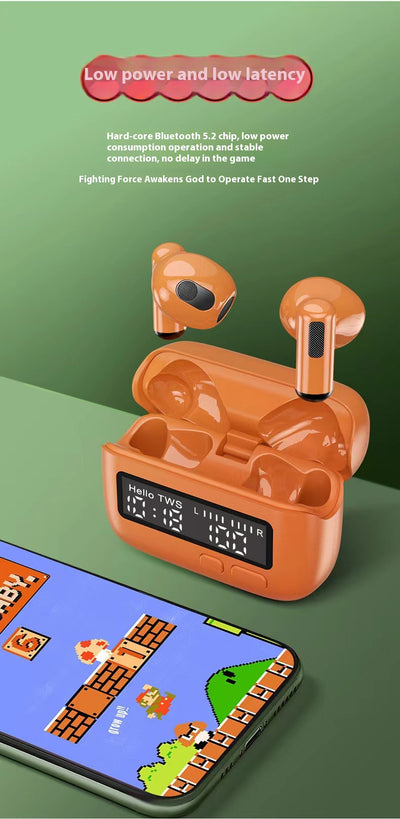 Audífonos Bluetooth Portátiles con Pantalla Digital y Reloj - Image 9