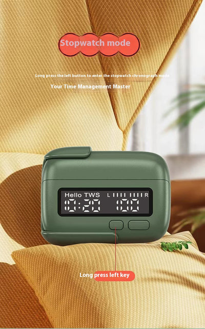 Audífonos Bluetooth Portátiles con Pantalla Digital y Reloj - Image 10