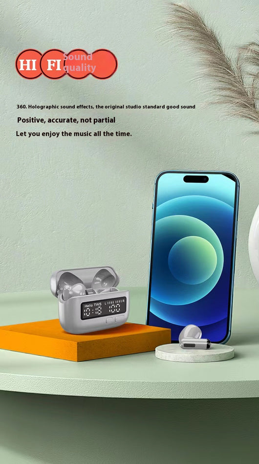 Audífonos Bluetooth Portátiles con Pantalla Digital y Reloj - Image 15