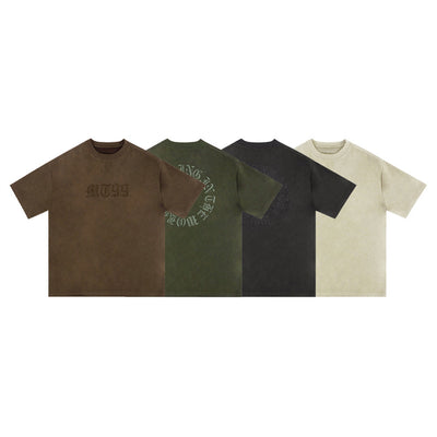 Playera Hombre Manga Corta con Bordado de Letras - Image 26