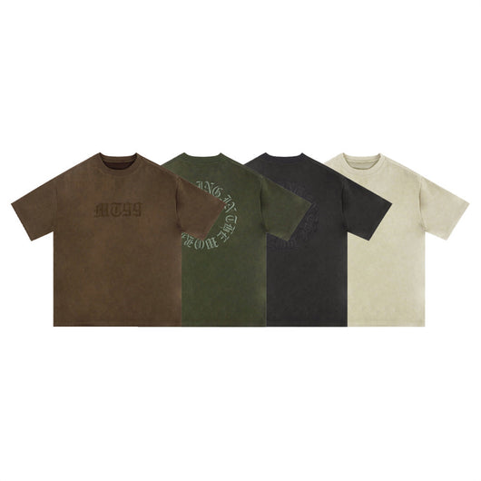 Playera Hombre Manga Corta con Bordado de Letras - Image 26