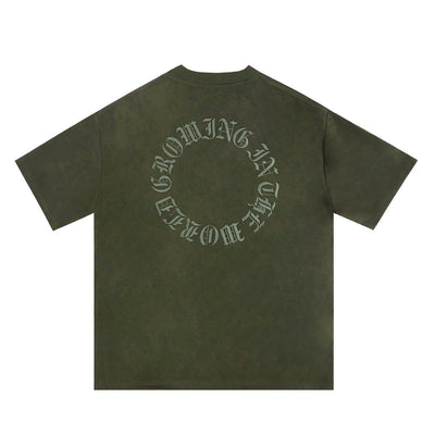 Playera Hombre Manga Corta con Bordado de Letras - Image 28