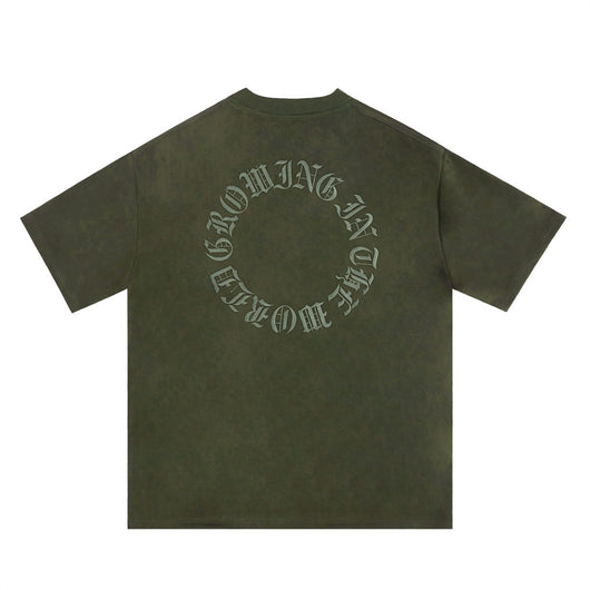 Playera Hombre Manga Corta con Bordado de Letras - Image 28