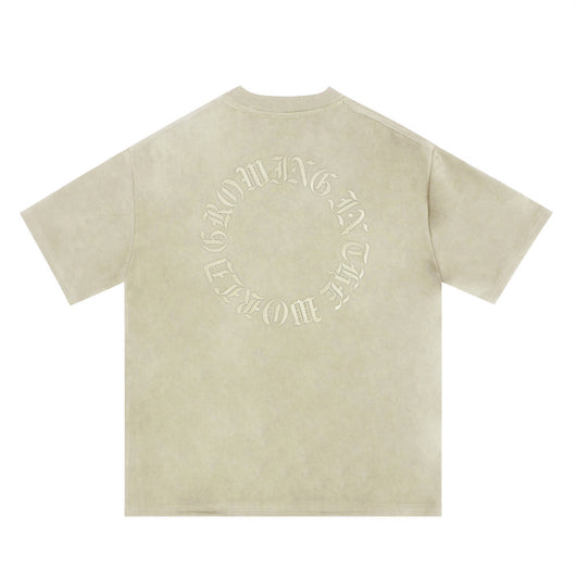 Playera Hombre Manga Corta con Bordado de Letras - Image 32