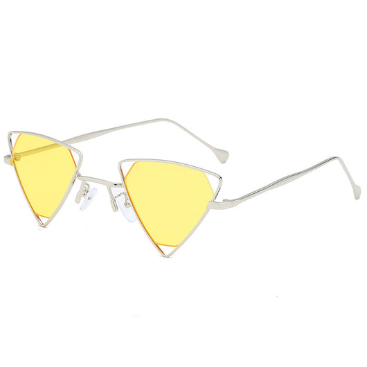 Gafas de Sol Triangulares Metálicas Caladas - Image 7
