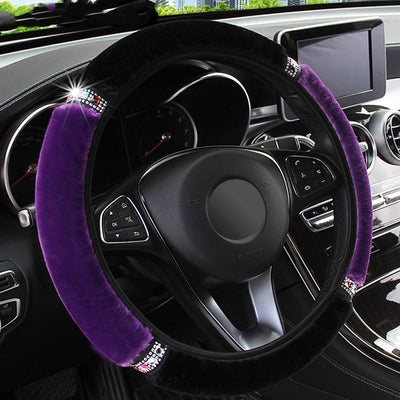 Funda de Volante Peluche Diamante Elástica Corta - Image 14