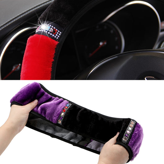 Funda de Volante Peluche Diamante Elástica Corta - Image 17