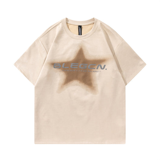 Playera Estampada con Estrella de Cinco Puntas para Hombre - Image 23