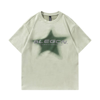 Playera Estampada con Estrella de Cinco Puntas para Hombre - Image 27