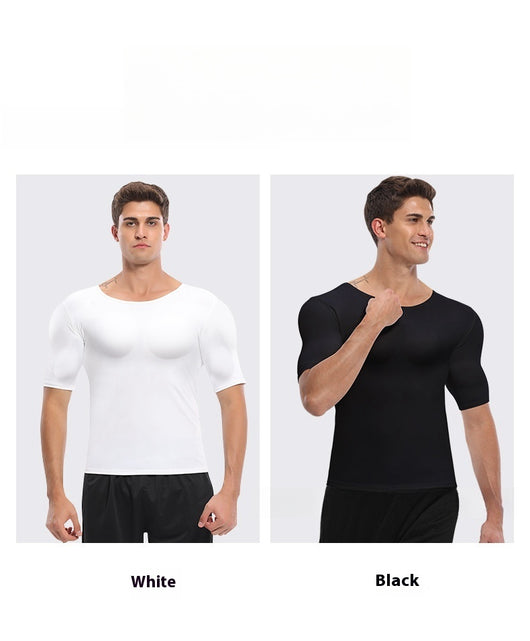 Playera Ajustada con Músculos Pectorales Realistas para Hombre - Image 18