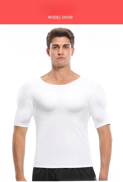 Playera Ajustada con Músculos Pectorales Realistas para Hombre - Image 19