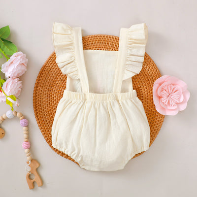 Enterizo Infantil con Encaje y Tirantes Bordados para Bebés y Niños Pequeños - Image 19