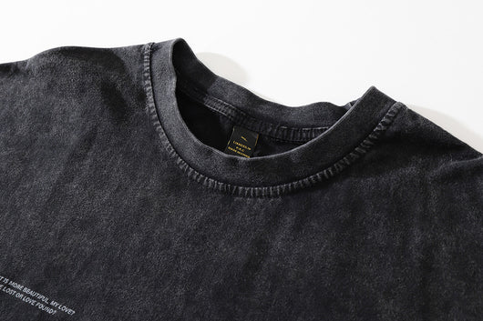 Camiseta Suelta Estampado Huesos para Hombre - Image 22