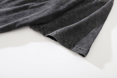 Camiseta Suelta Estampado Huesos para Hombre - Image 25