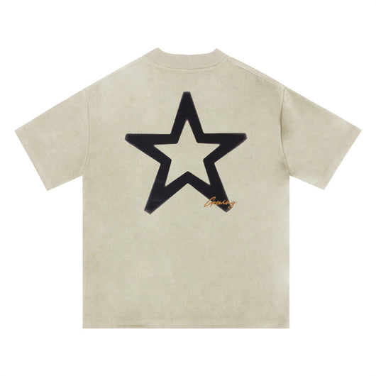 Playera Hombre Estampado Estrella de Cinco Puntas - Image 26