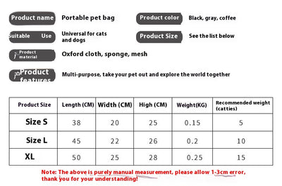 Bolsa Transportadora Plegable para Mascotas con Malla Transpirable - Image 16