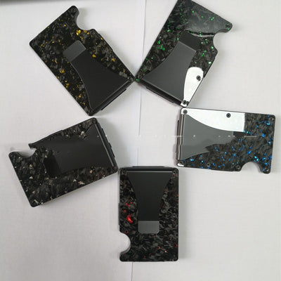 Cartera de Fibra de Carbono con Protección RFID y Sujetador de Tarjetas Metálico - Image 8