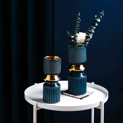 Jarrón de Lujo Neto con Acabado Electrochapado - Decoración Nórdica Moderna - Image 8