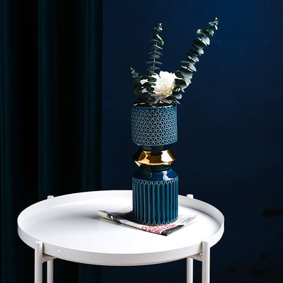 Jarrón de Lujo Neto con Acabado Electrochapado - Decoración Nórdica Moderna - Image 12