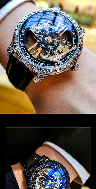 Reloj Automático de Lujo para Hombre con Tourbillon Hueco - Image 8