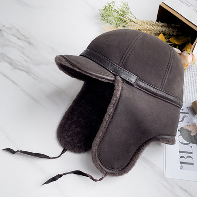 Gorro de Cuero con Orejeras Acolchadas para Invierno - Image 23