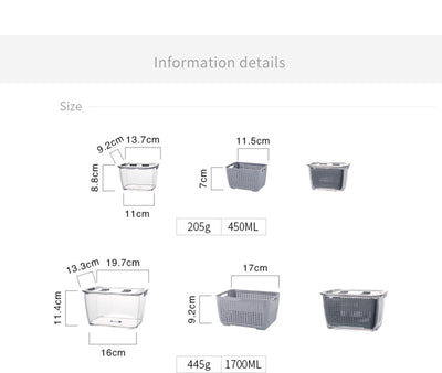 Caja Organizadora de Conservación para Refrigerador de Gran Capacidad - Image 17