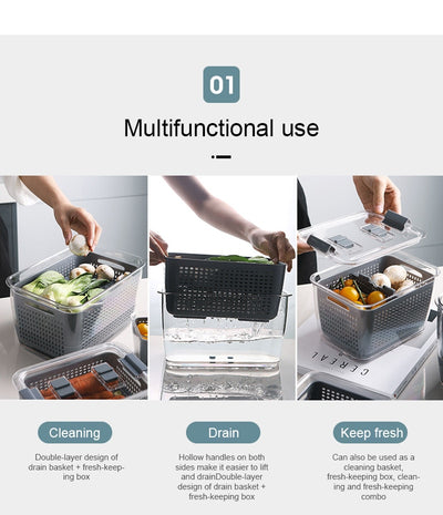 Caja Organizadora de Conservación para Refrigerador de Gran Capacidad - Image 18