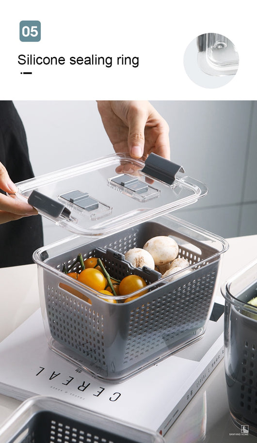 Caja Organizadora de Conservación para Refrigerador de Gran Capacidad - Image 22