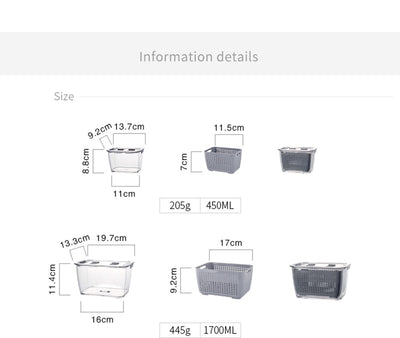 Caja Organizadora de Conservación para Refrigerador de Gran Capacidad - Image 25