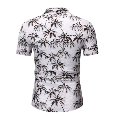 Camisa Suelta con Solapa Estampada para Hombre - Image 24