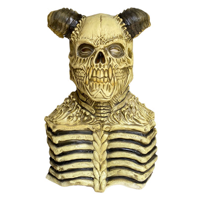Máscara de Látex Calavera Demonio con Cuernos - Diseño Horror Oscuro - Image 8
