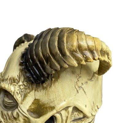 Máscara de Látex Calavera Demonio con Cuernos - Diseño Horror Oscuro - Image 9